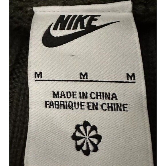 Nike Life Men’s Cable Knit Turtleneck Sweater Wool Blend Green FB7770-325 Sz Med - Picture 7 of 10